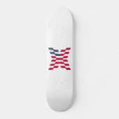 Skateboard Drapeau américain abstrait lettre X  (Recto)