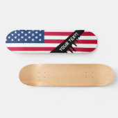 Skateboard Drapeau américain classique (Horz)