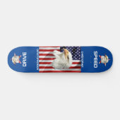 Skateboard Drapeau américain, Cool Eagle Patriotique (Horz)
