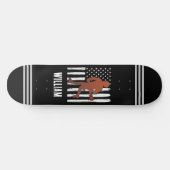 Skateboard Drapeau américain Crosse personnalisée (Horz)