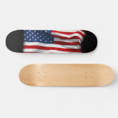Skateboard Drapeau américain patriotique États-Unis (Horz)