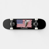 Skateboard Drapeau américain personnalisé (Horz)