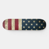 Skateboard Drapeau américain vintage (Horz)