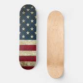 Skateboard Drapeau américain vintage (Recto)