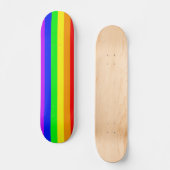 Skateboard Drapeau arc-en-ciel (Recto)