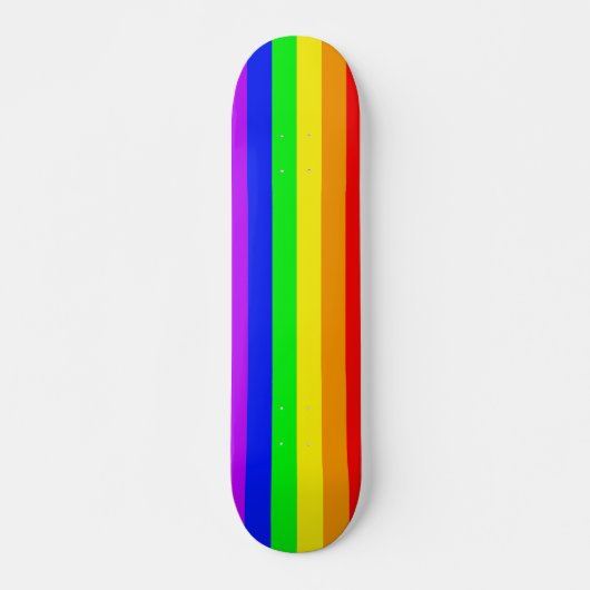 Skateboard Drapeau arc-en-ciel (Devant)