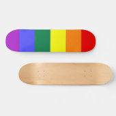 Skateboard Drapeau arc-en-ciel gay pride (Horz)