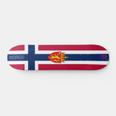 Skateboard Drapeau/Armoiries de Norvège (Horz)