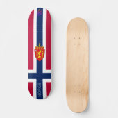 Skateboard Drapeau/Armoiries de Norvège (Recto)