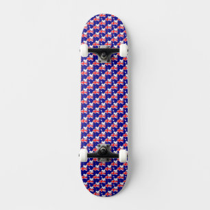 Skateboard Drapeau australien couleurs Coeurs Motif patriotiq