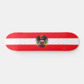 Skateboard Drapeau autrichien (Horz)
