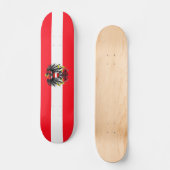 Skateboard Drapeau autrichien (Recto)
