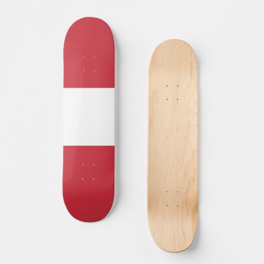 Skateboard Drapeau autrichien (Recto)