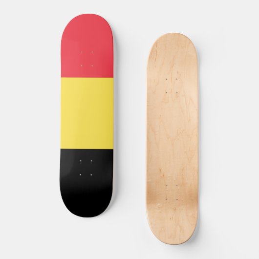 Skateboard Drapeau belge (Recto)