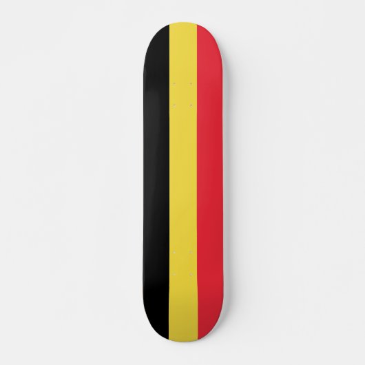 Skateboard Drapeau belge patriotique (Devant)