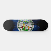 Skateboard Drapeau bélizien bracelet, drapeau national (Horz)