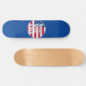 Skateboard Drapeau Best Papa Ever USA (Horz)