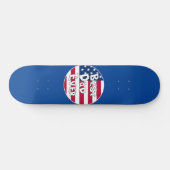 Skateboard Drapeau Best Papa Ever USA (Horz)