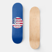 Skateboard Drapeau Best Papa Ever USA (Recto)