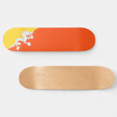 Skateboard Drapeau bhoutanais (Bhoutan) (Dragon tonnerre) (Horz)