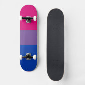 Skateboard Drapeau bisexuel (Recto)
