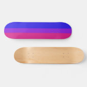 Skateboard Drapeau bisexuel de fierté de Falln (Horz)