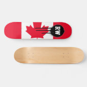 Skateboard Drapeau canadien classique (Horz)