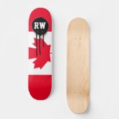 Skateboard Drapeau canadien classique (Recto)