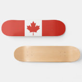 Skateboard Drapeau canadien patriotique (Horz)