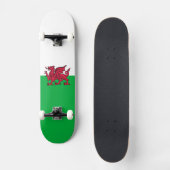Skateboard Drapeau celtique du Dragon rouge du Pays de Galles (Recto)