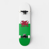 Skateboard Drapeau celtique du Dragon rouge du Pays de Galles (Recto)