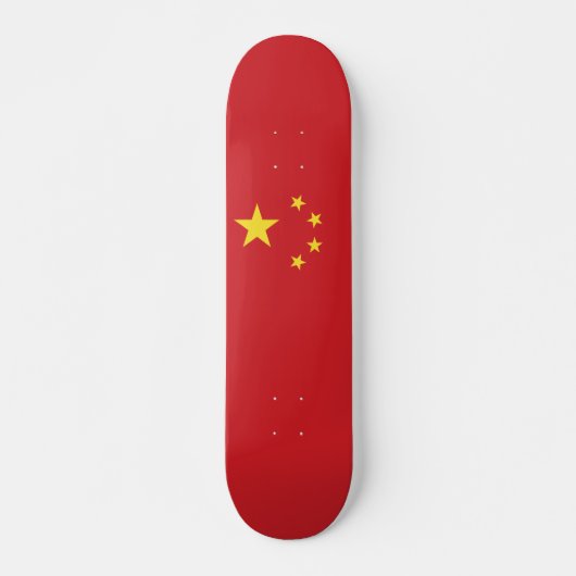 Skateboard Drapeau chinois (Devant)