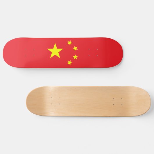 Skateboard Drapeau chinois (Horz)