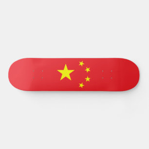 Skateboard Drapeau Chinois
