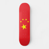 Skateboard Drapeau chinois (Recto)