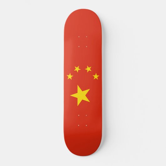 Skateboard Drapeau chinois (Chine) (Recto)