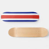 Skateboard Drapeau civil du Costa Rica (Horz)