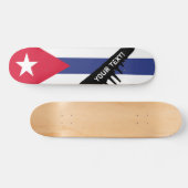 Skateboard Drapeau classique de Cuba (Horz)