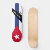 Skateboard Drapeau classique de Cuba (Recto)