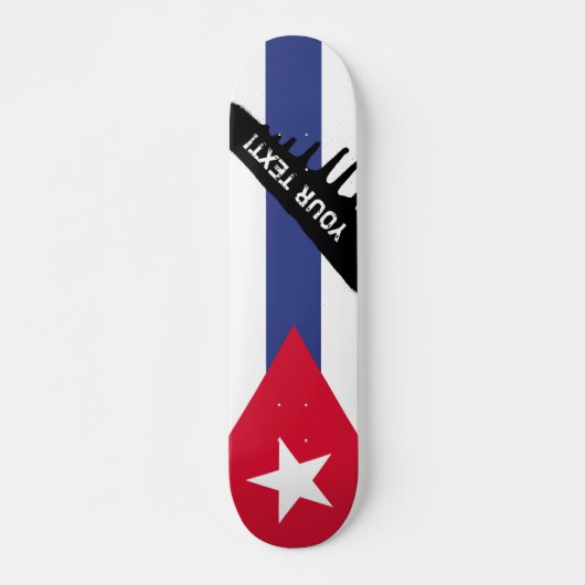 Skateboard Drapeau classique de Cuba (Devant)