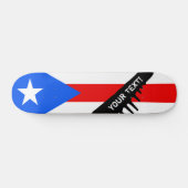 Skateboard Drapeau classique de Porto Rico (Horz)