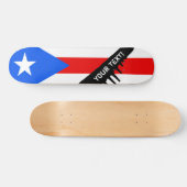 Skateboard Drapeau classique de Porto Rico (Horz)