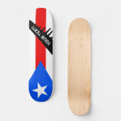 Skateboard Drapeau classique de Porto Rico (Recto)