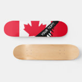 Skateboard Drapeau classique du Canada (Horz)