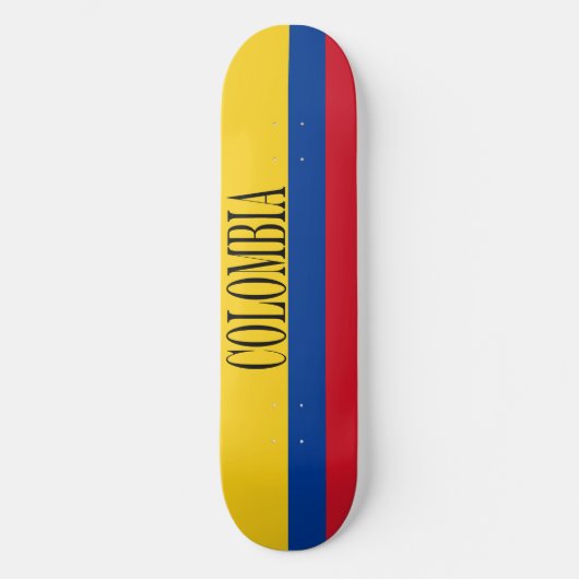 Skateboard Drapeau Colombie - Bandera De Colombia (Recto)