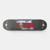 Skateboard Drapeau Cool du Costa Rica (Horz)