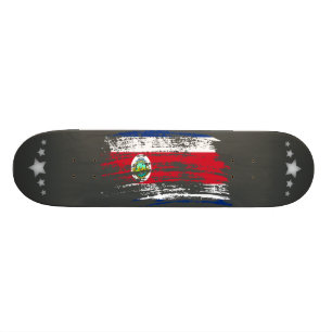 Skateboard Drapeau Cool du Costa Rica