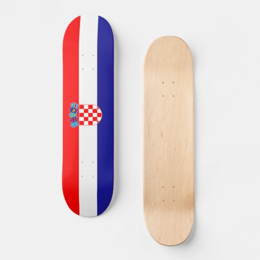 Skateboard Drapeau croate (Recto)