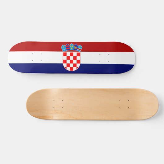 Skateboard Drapeau croate (Horz)