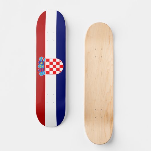 Skateboard Drapeau croate (Recto)